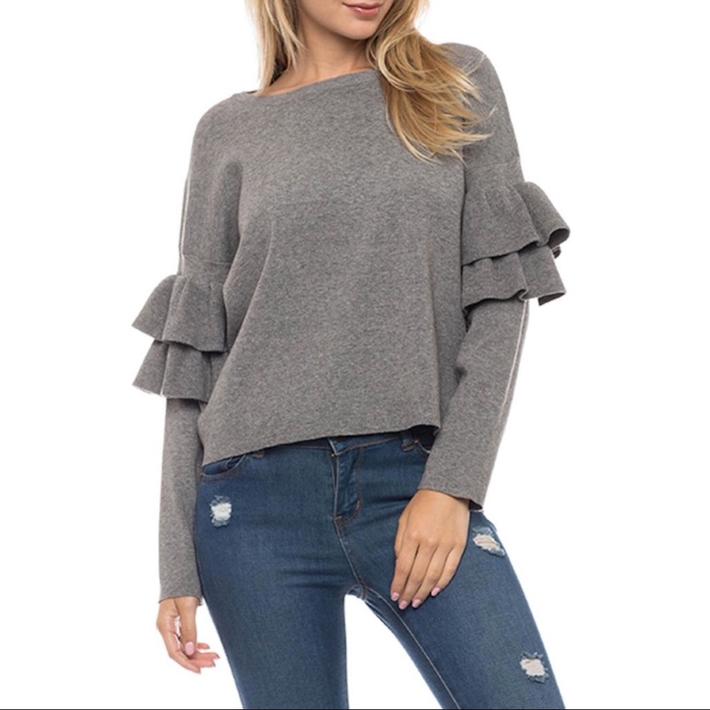 LoveTree Ruffle Sweater